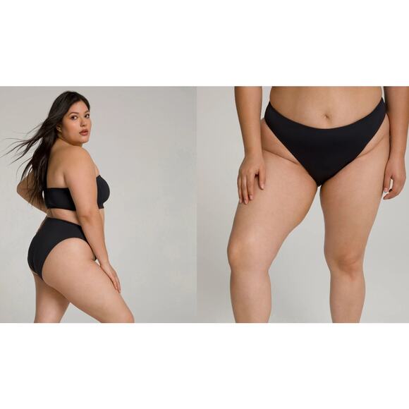 Good American Basic Better Bikini Cheeky Bottom Swim Ivory Plus 3x Pool Beach - Picture 8 of 8